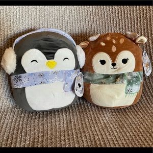 Dawn the Fawn & Luna the Penguin 8” Squishmallow Set